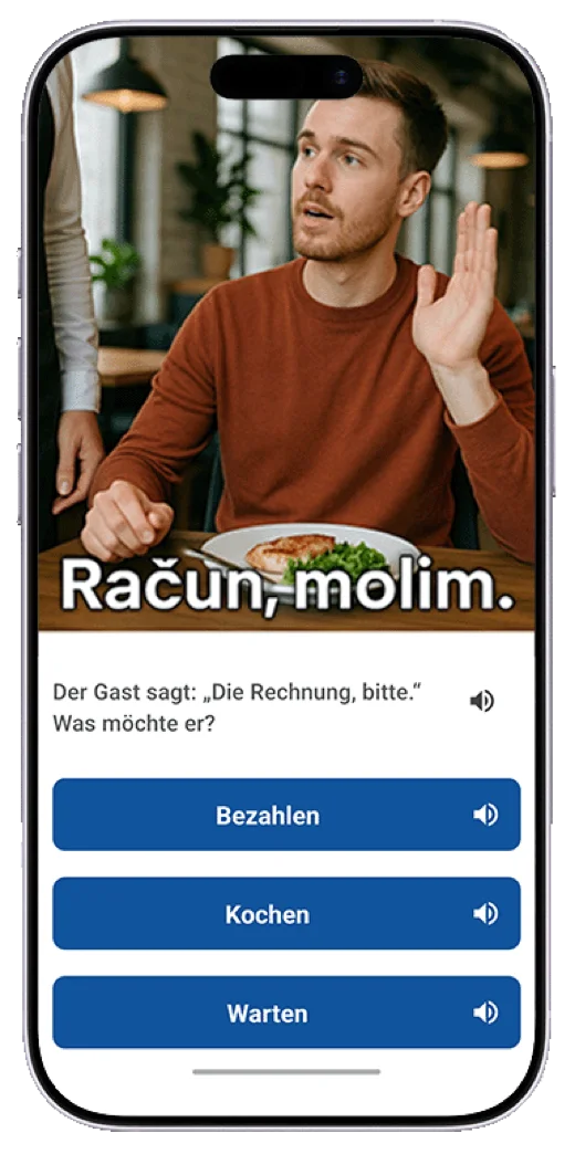 Tavel app — job-focused German lessons