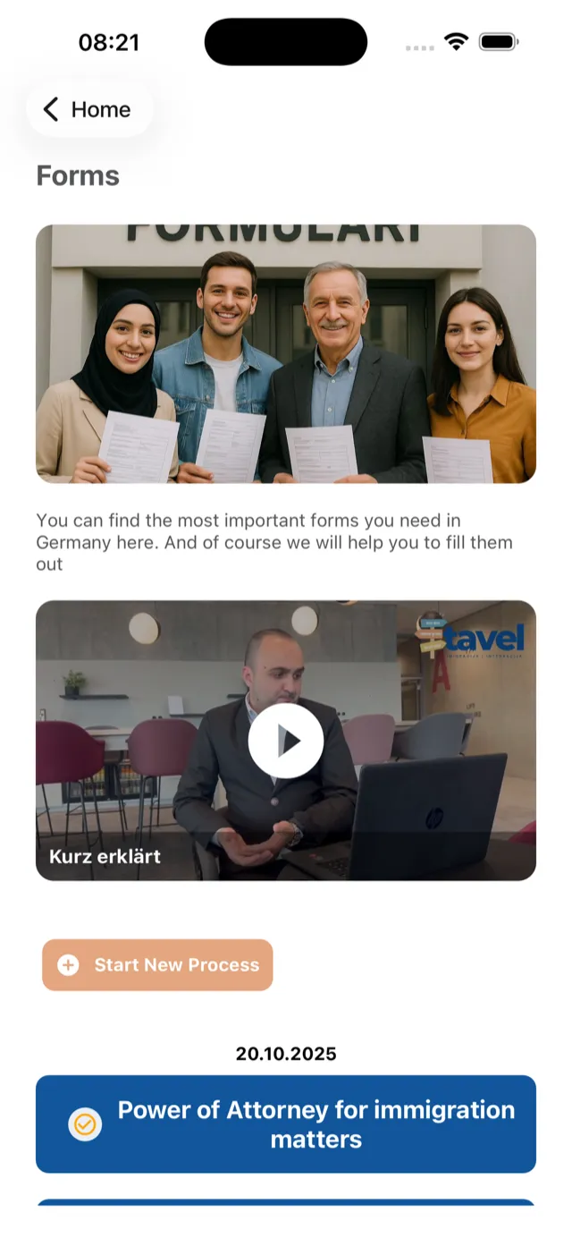 Tavel app — news feed